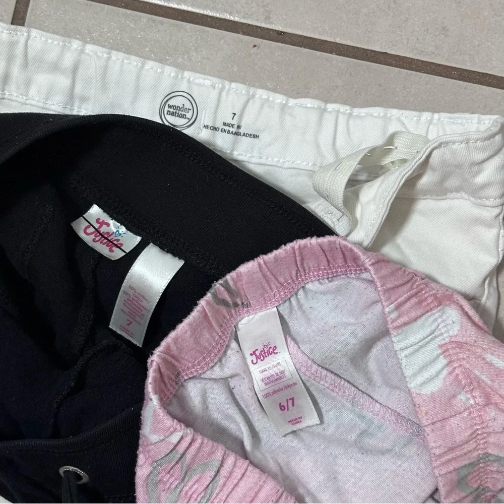 Justice, Wonder Nation Girls Kids 3-Shorts size‎ 7.